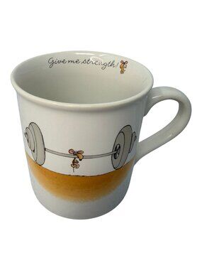 Vintage Hallmark Rim Shots Mouse Strength Mug Funny Gym Coffee Cup 1980s